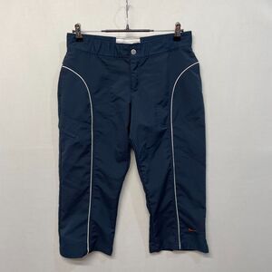 Vintage Nike Women Active Y2K Capri Crop Pants Size Medium Blue B373 -7